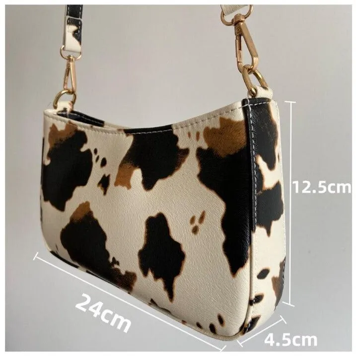 Cow Print Shoulder Bag