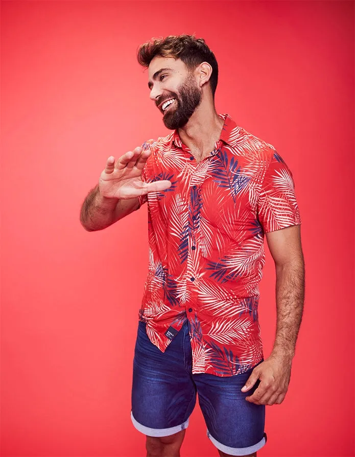 Camisa Manga Corta Tropical - Levin