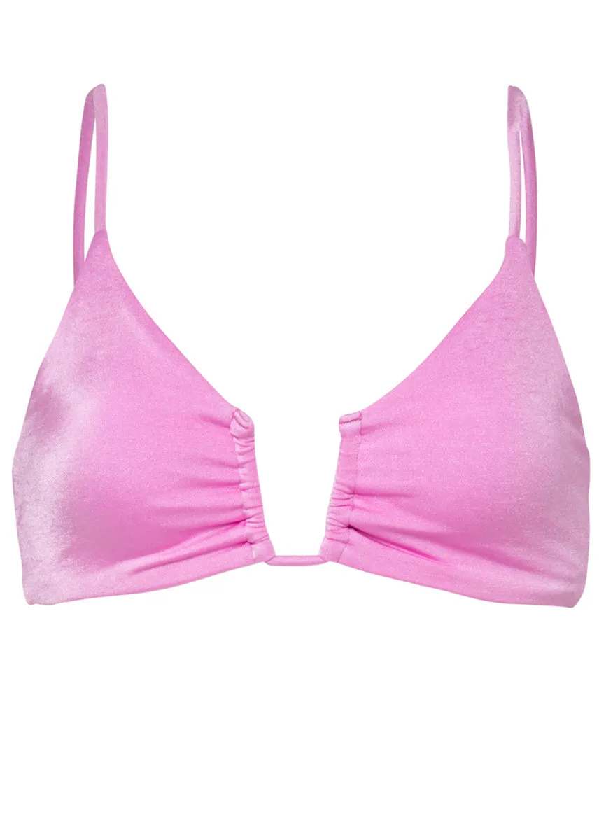 Maaji Fondant Pink Bia U Wire Bralette Bikini Top