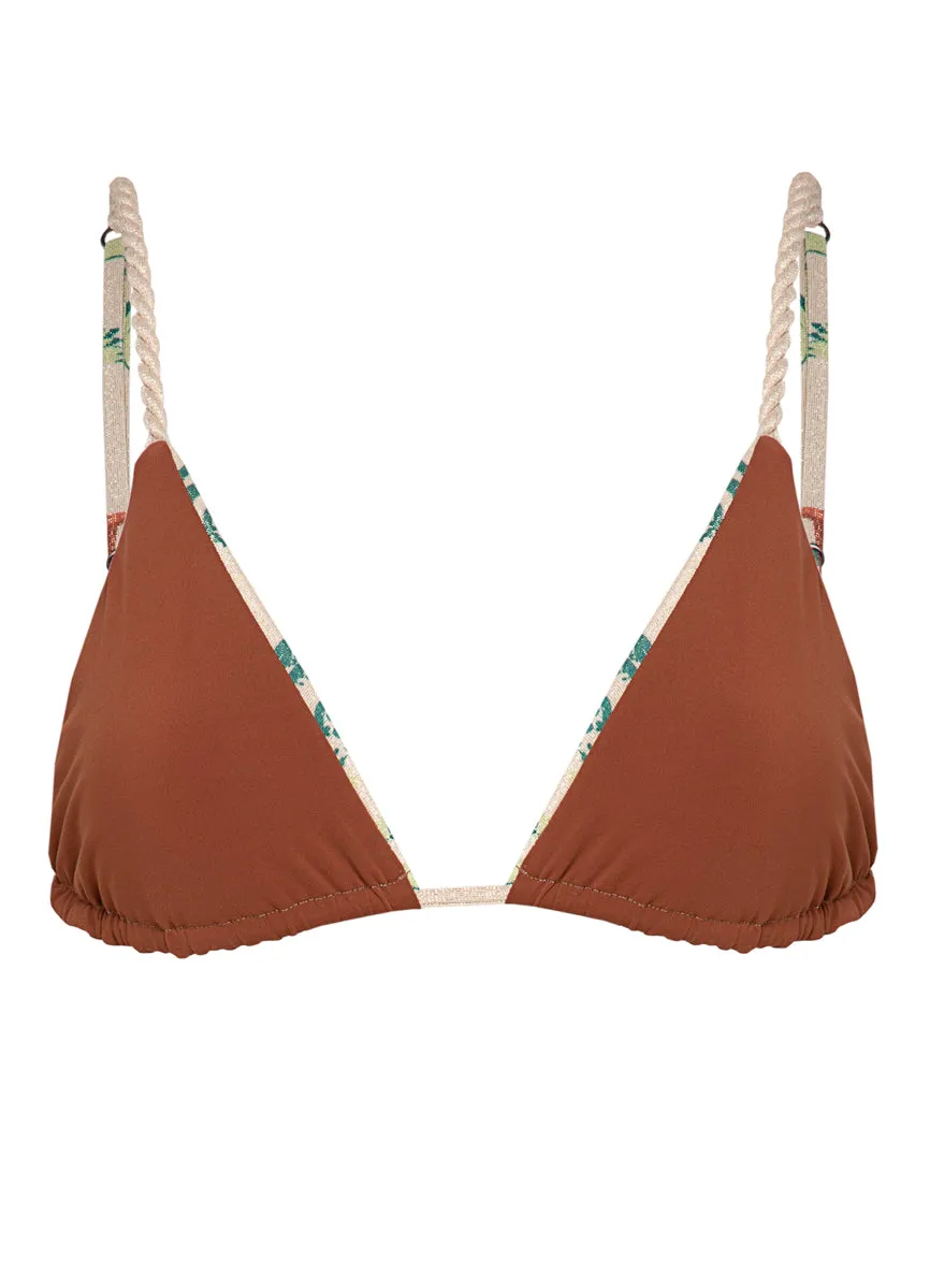 Maaji Palm Glow Upbraid Sliding Triangle Bikini Top