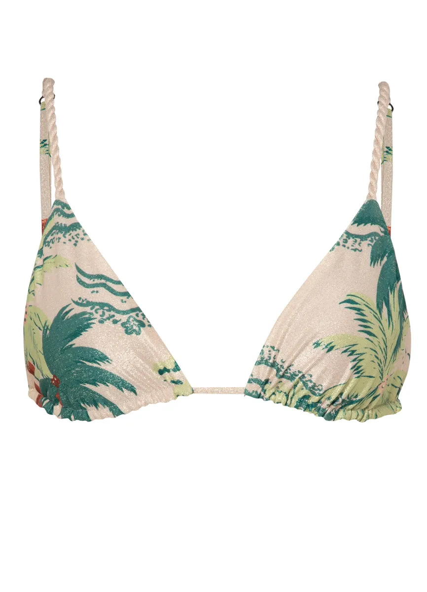 Maaji Palm Glow Upbraid Sliding Triangle Bikini Top