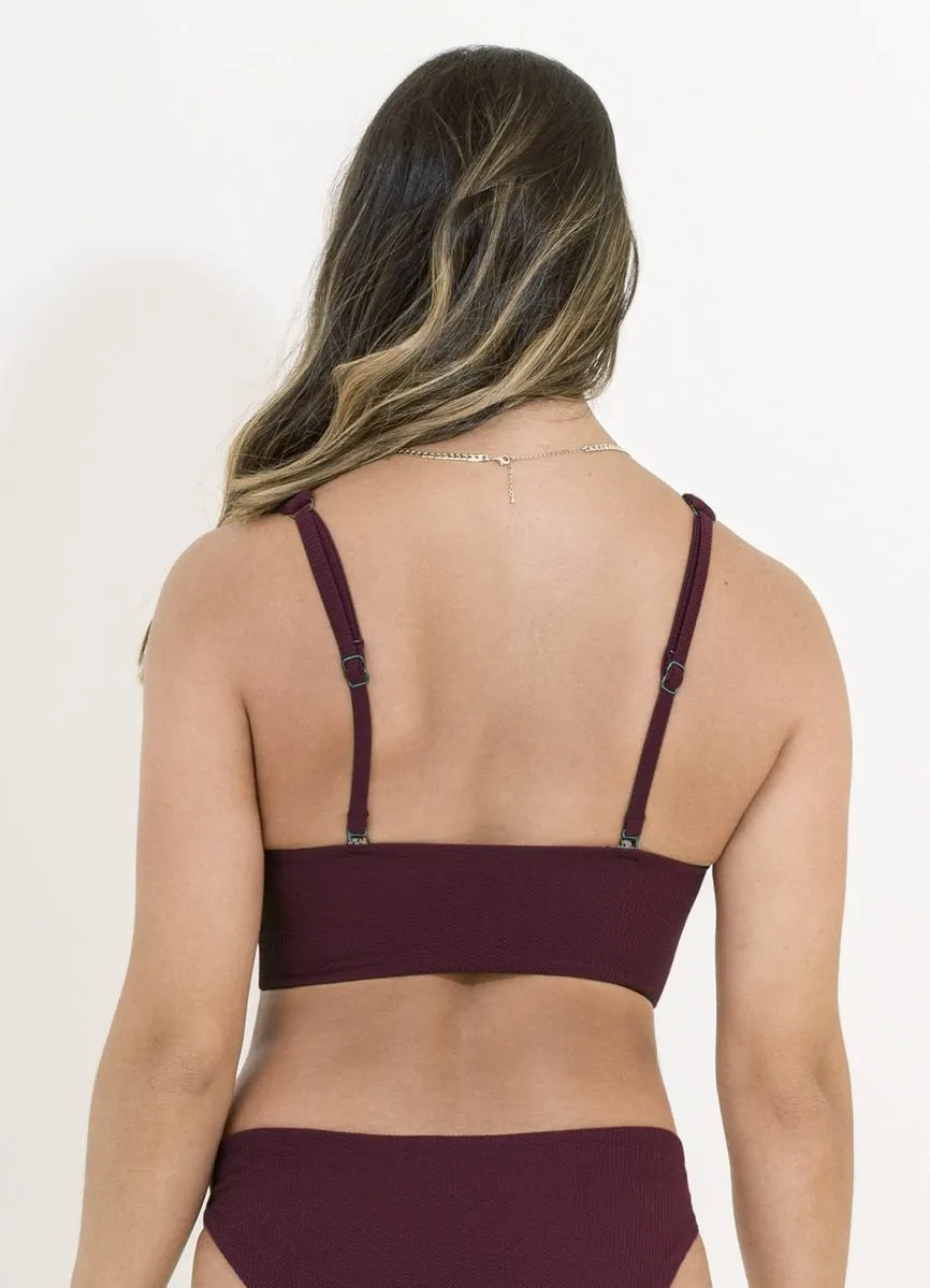 Maaji Pinot Red Patricia D Cup Triangle Bikini Top