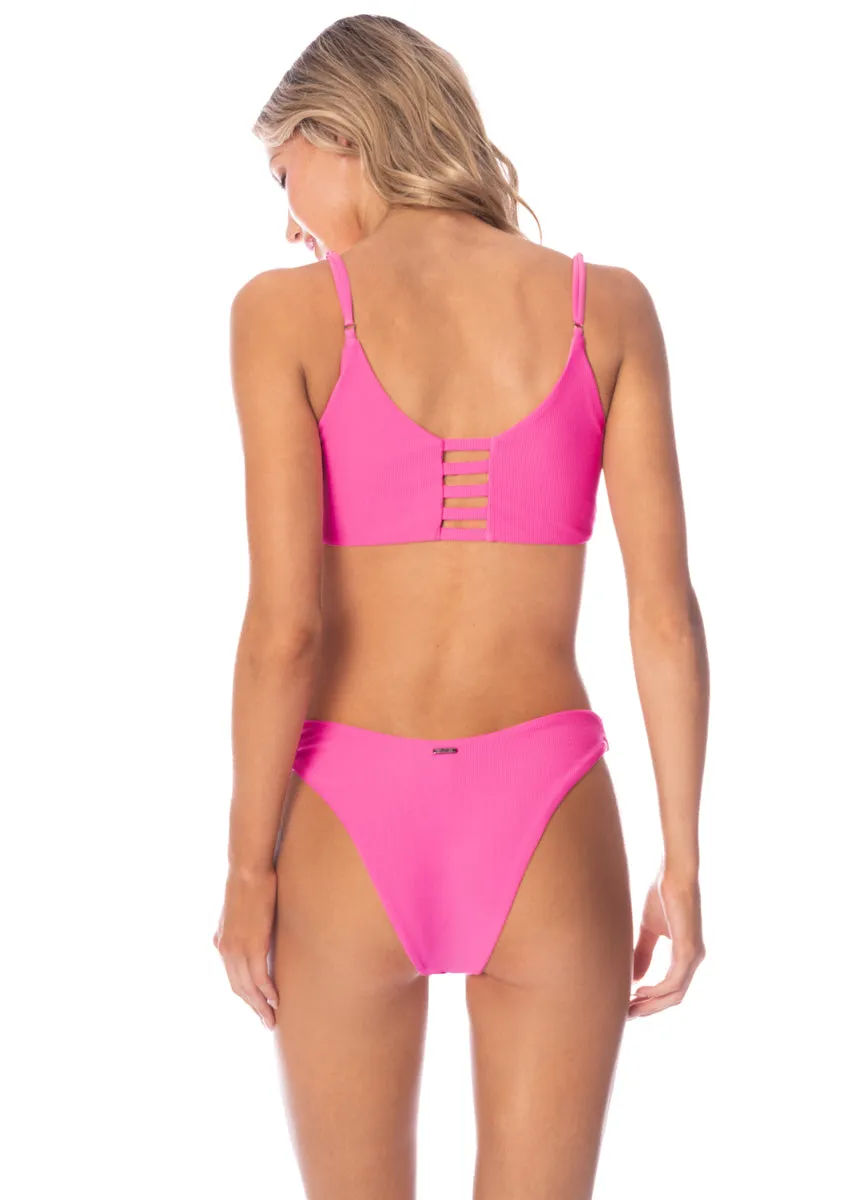 Maaji Radiant Pink Praia Classic Bralette Bikini Top