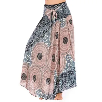 Toleet-Sexy Woman Long Jupe Bohemian Boho Flowers Elastic Waist Faldas Fashion Skirts Women Clothes Roupas Saia Bottom Women Skirt New