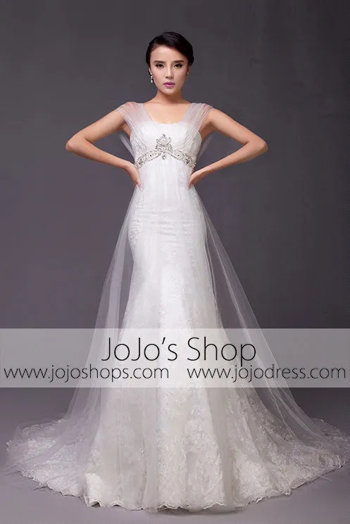 Vintage A-line Mermaid Lace Wedding Dress | G2013